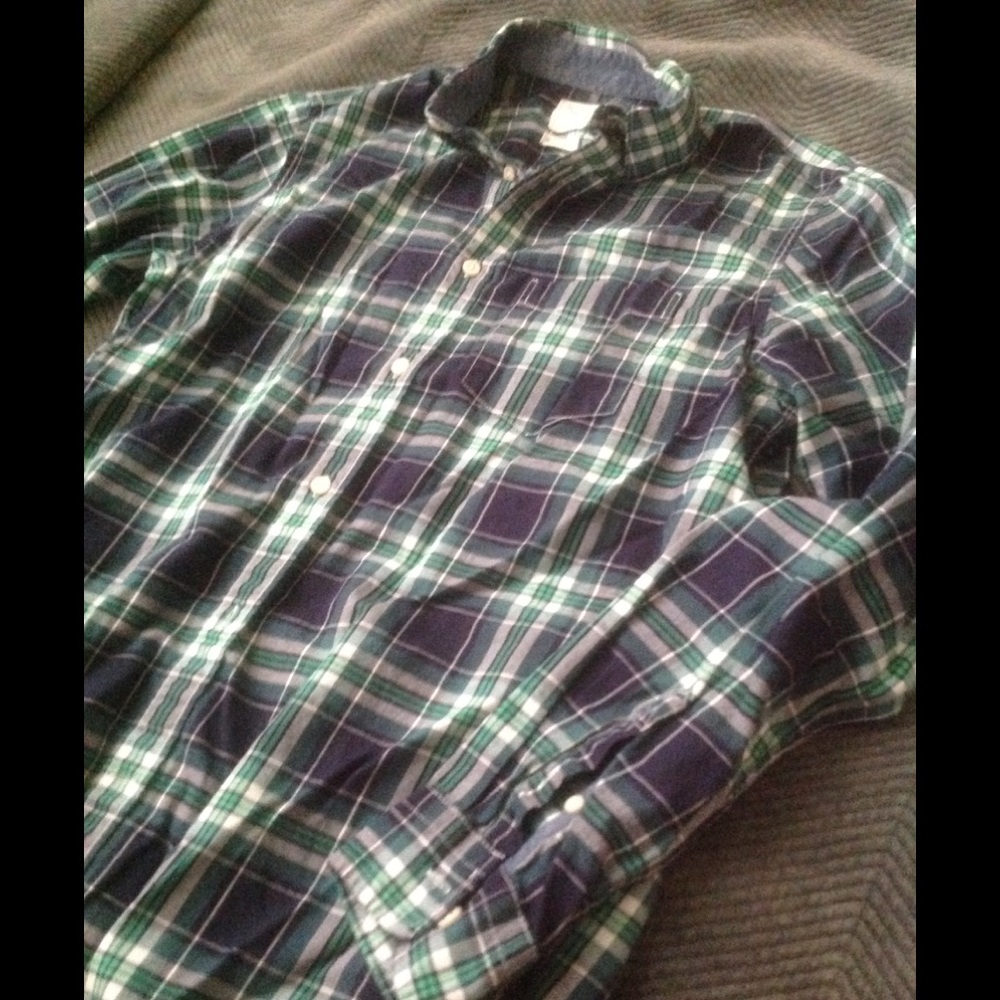 Gap Mens Button Up Top Sz M